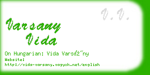 varsany vida business card